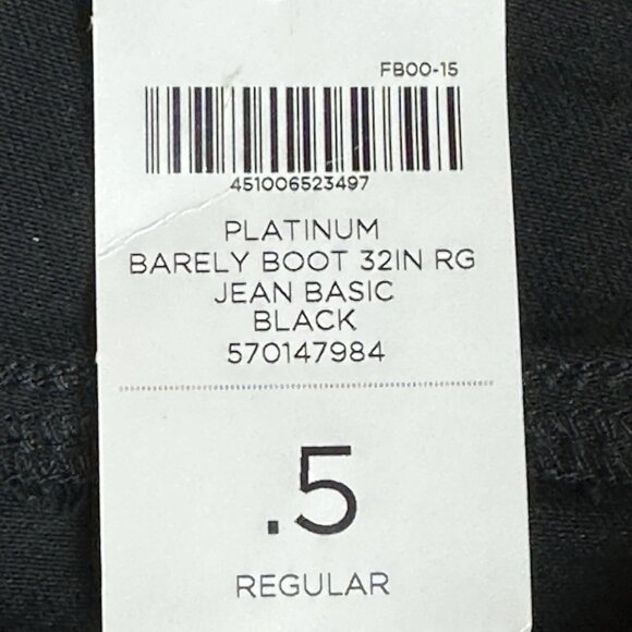 NWT Chicos The Platinum Barely Boots 0.5 Regular Black - Size 6 / Small - Picture 11 of 14